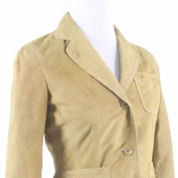 Kenneth Cole beige suede jacket XS - Picture 4 of 8